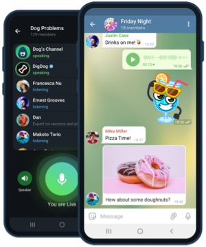 Telegram sur iPhone avec Face ID et widgets